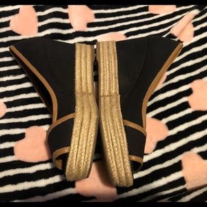Tory Burch Espadrille peep toe Wedges